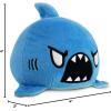 imageTeeTurtle  The Original Reversible Shark Plushie  Blue  Cute Sensory Fidget Stuffed Animals That Show Your MoodBlue Shark