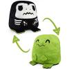 imageTeeTurtle  The Original Reversible Dinosaur Plushie  Green  Skeleton TRex  Cute Sensory Fidget Stuffed Animals That Show Your Mood  Perfect for HalloweenGreen  Skeleton Trex