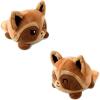 imageTeeTurtle  The Original Reversible Raccoon Plushie  Brown  Cute Sensory Fidget Stuffed Animals That Show Your Mood