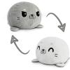imageTeeTurtle  The Original Reversible Shark Plushie  Blue  Cute Sensory Fidget Stuffed Animals That Show Your MoodGray  White Seal