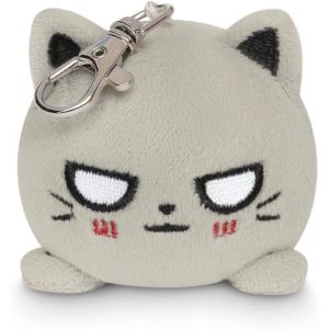 imageTeeTurtle  Plushie Charm Keychain  Happy Pink OctopusAngry Gray Cat