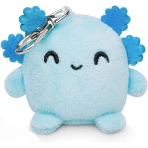 imageTeeTurtle  Plushie Charm Keychain  Happy Pink OctopusHappy Blue Axolotl