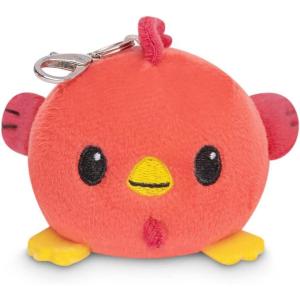 imageTeeTurtle  Plushie Charm Keychain  Happy Pink OctopusRed Lunar New Year Rooster