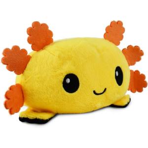 imageTeeTurtle  The Original Reversible Axolotl Plushie  Pink Sparkle  Gray  Cute Sensory Fidget Stuffed Animals That Show Your MoodYellow  Black Axolotl