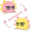 imageTeeTurtle  The Original Reversible Axolotl Plushie  Yellow  Pink Glasses  Cute Sensory Fidget Stuffed Animals That Show Your Mood