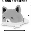 imageTeeTurtle  The Original Reversible Fox Plushie  Orange  Cute Sensory Fidget Stuffed Animals That Show Your MoodLight BlueWhite
