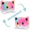 imageTeeTurtle  The Original Reversible Fox Plushie  Orange  Cute Sensory Fidget Stuffed Animals That Show Your MoodTiedye