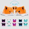 imageTeeTurtle  The Original Reversible Fox Plushie  Orange  Cute Sensory Fidget Stuffed Animals That Show Your MoodWhite  Orange