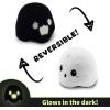 imageTeeTurtle  The Original Reversible Ghost Plushie  White  Black  Cute Sensory Fidget Stuffed Animals That Show Your Mood  Perfect for HalloweenBlack  White Ghost