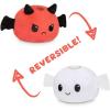 imageTeeTurtle  The Original Reversible Ghost Plushie  White  Black  Cute Sensory Fidget Stuffed Animals That Show Your Mood  Perfect for HalloweenDevil  Angel