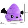imageTeeTurtle  The Original Reversible Ghost Plushie  White  Black  Cute Sensory Fidget Stuffed Animals That Show Your Mood  Perfect for HalloweenPink  Purple Spooky Dookie