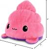 imageTeeTurtle  The Original Reversible Ghost Plushie  White  Black  Cute Sensory Fidget Stuffed Animals That Show Your Mood  Perfect for HalloweenPink  Purple Spooky Dookie