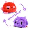 imageTeeTurtle  The Original Reversible Ghost Plushie  White  Black  Cute Sensory Fidget Stuffed Animals That Show Your Mood  Perfect for HalloweenRed  Purple Monster
