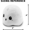 imageTeeTurtle  The Original Reversible Ghost Plushie  White  Black  Cute Sensory Fidget Stuffed Animals That Show Your Mood  Perfect for HalloweenStarry  Angry Ghost Glow in the Dark