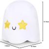 imageTeeTurtle  The Original Reversible Ghost Plushie  White  Black  Cute Sensory Fidget Stuffed Animals That Show Your Mood  Perfect for HalloweenStarry  Angry Ghost Glow in the Dark