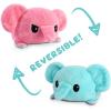 imageTeeTurtle  The Original Reversible Sloth Plushie  Brown  Cute Sensory Fidget Stuffed Animals That Show Your Mood 35 inchPink  Blue Elephant