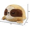 imageTeeTurtle  The Original Reversible Sloth Plushie  Brown  Cute Sensory Fidget Stuffed Animals That Show Your Mood 35 inchSloth