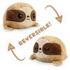 imageTeeTurtle  The Original Reversible Sloth Plushie  Brown  Cute Sensory Fidget Stuffed Animals That Show Your Mood 35 inchSloth