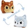 imageTeeTurtle  The Original Reversible Wolf Plushie  Summer  Spring  Cute Sensory Fidget Stuffed Animals That Show Your Mood 4 inchFall  Winter Wolf