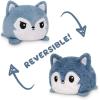 imageTeeTurtle  The Original Reversible Wolf Plushie  Summer  Spring  Cute Sensory Fidget Stuffed Animals That Show Your Mood 4 inchFuzzy Gray Wolf