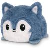 imageTeeTurtle  The Original Reversible Wolf Plushie  Summer  Spring  Cute Sensory Fidget Stuffed Animals That Show Your Mood 4 inchFuzzy Gray Wolf