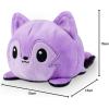 imageTeeTurtle  The Original Reversible Wolf Plushie  Summer  Spring  Cute Sensory Fidget Stuffed Animals That Show Your Mood 4 inchGalactic Wolf