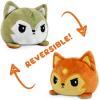 imageTeeTurtle  The Original Reversible Wolf Plushie  Summer  Spring  Cute Sensory Fidget Stuffed Animals That Show Your Mood 4 inchSpring  Summer Wolf