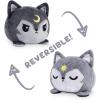 imageTeeTurtle  The Original Reversible Wolf Plushie  Summer  Spring  Cute Sensory Fidget Stuffed Animals That Show Your Mood 4 inchSun  Moon Wolf