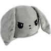 imageTeeTurtle  The Original Reversible Bunny Plushie  White  Gray  Cute Sensory Fidget Stuffed Animals That Show Your MoodGray  White Bunny