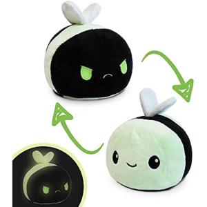 imageTeeTurtle  The Original Reversible Bee Plushie  Glow in the Dark  Cute Sensory Fidget Stuffed Animals That Show Your Mood  Perfect for Halloween Small