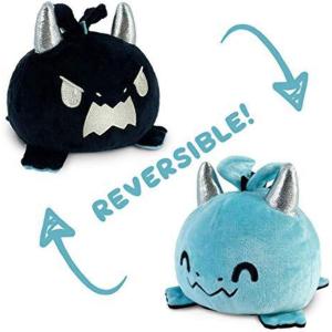 imageTeeTurtle  The Original Reversible Dragon Plushie  Bearded  Cute Sensory Fidget Stuffed Animals That Show Your MoodBlue  Black