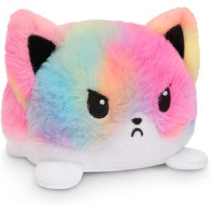 imageTeeTurtle  The Original Reversible Fox Plushie  Orange  Cute Sensory Fidget Stuffed Animals That Show Your MoodTiedye