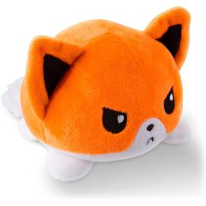 imageTeeTurtle  The Original Reversible Fox Plushie  Orange  Cute Sensory Fidget Stuffed Animals That Show Your MoodWhite  Orange