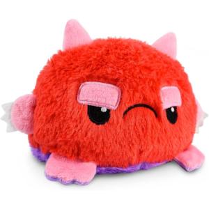 imageTeeTurtle  The Original Reversible Ghost Plushie  White  Black  Cute Sensory Fidget Stuffed Animals That Show Your Mood  Perfect for HalloweenRed  Purple Monster