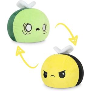 imageTeeTurtle  The Original Reversible Ghost Plushie  White  Black  Cute Sensory Fidget Stuffed Animals That Show Your Mood  Perfect for HalloweenZombie Bee