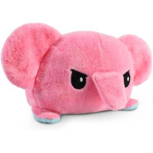 imageTeeTurtle  The Original Reversible Sloth Plushie  Brown  Cute Sensory Fidget Stuffed Animals That Show Your Mood 35 inchPink  Blue Elephant