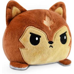 imageTeeTurtle  The Original Reversible Wolf Plushie  Summer  Spring  Cute Sensory Fidget Stuffed Animals That Show Your Mood 4 inchFall  Winter Wolf