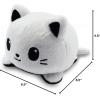 imageTeeTurtle  The Original Reversible Cat Plushie  Tuxedo  Cute Sensory Fidget Stuffed Animals That Show Your MoodSkeleton Glow