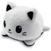 imageTeeTurtle  The Original Reversible Cat Plushie  Tuxedo  Cute Sensory Fidget Stuffed Animals That Show Your MoodSkeleton Glow