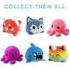 imageTeeTurtle  The Original Reversible Octopus Plushie  Purple Polka Dot  Shimmer  Cute Sensory Fidget Stuffed Animals That Show Your MoodBlack  Glow in the Dark