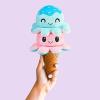 imageTeeTurtle  The Original Reversible Octopus Plushie  Purple Polka Dot  Shimmer  Cute Sensory Fidget Stuffed Animals That Show Your MoodPink  Aqua Ice Cream