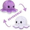 imageTeeTurtle  The Original Reversible Octopus Plushie  Purple Polka Dot  Shimmer  Cute Sensory Fidget Stuffed Animals That Show Your MoodPolka Dot  Stars