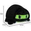 imageTeeTurtle  The Original Reversible Turtle Plushie  Green  Cute Sensory Fidget Stuffed Animals That Show Your Mood 4 inchGreenBlack