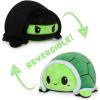 imageTeeTurtle  The Original Reversible Turtle Plushie  Green  Cute Sensory Fidget Stuffed Animals That Show Your Mood 4 inchGreenBlack