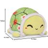imageTeeTurtle  The Original Reversible Turtle Plushie  Green  Cute Sensory Fidget Stuffed Animals That Show Your Mood 4 inchStrawberries  Flowers