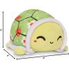 imageTeeTurtle  The Original Reversible Turtle Plushie  Green  Cute Sensory Fidget Stuffed Animals That Show Your Mood 4 inchStrawberries  Flowers