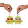 imageTeeTurtle Teenage Mutant Ninja Turtles Plushmate Besties Keychain Set  4 Pack  Cute Kawaii Plush Keychains That Hold Hands