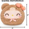 imageTeeturtle Kuromi Teddy Bear Reversible 6quot Plushie  Officially Licensed Sanrio  Cute Kawaii Soft Stuffed AnimalHello Kitty