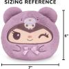 imageTeeturtle Kuromi Teddy Bear Reversible 6quot Plushie  Officially Licensed Sanrio  Cute Kawaii Soft Stuffed AnimalKuromi