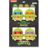imageTeeTurtle Teenage Mutant Ninja Turtles Plushmate Besties Keychain Set  4 Pack  Cute Kawaii Plush Keychains That Hold Hands